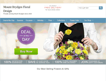 Tablet Screenshot of mountbrydgesflorist.com